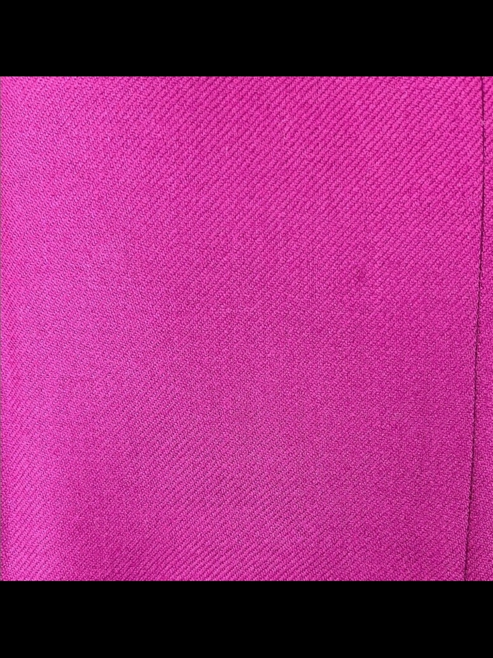 80s Vintage Fuchsia Magenta Wool Twill Blazer Jacket Joan Leslie - Picture 4 of 5